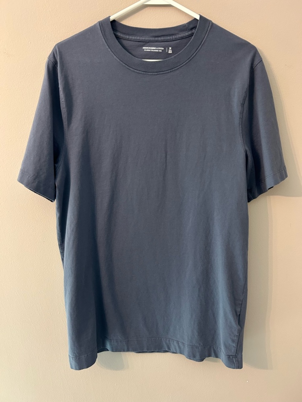 Abercrombie & Fitch Men's Short Sleeve Crew T-Shirt in Slate Blue